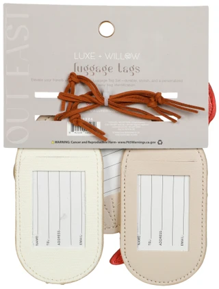 Thumbnail 2: LUXE + WILLOW 4 Pk Luggage Tags 