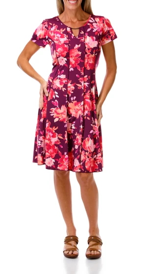 Thumbnail 1: Sami & Jo Women's Short Sleeve Panel Dress 
