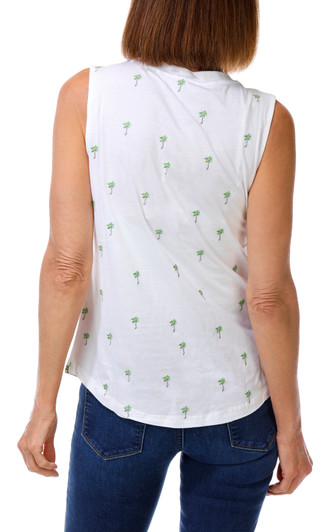 Thumbnail 2: Philosophy Women's Embroidered Palm Tree Tank Top 