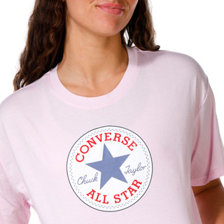 Thumbnail 2: Converse Juniors Short Sleeve Logo Patch Crop Top 