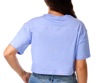 Thumbnail 2: Converse Juniors Short Sleeve Logo Patch Crop Top 