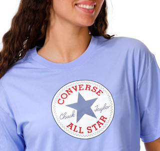 Thumbnail 3: Converse Juniors Short Sleeve Logo Patch Crop Top 