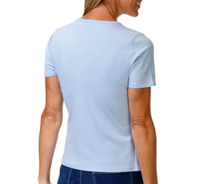 Thumbnail 2: Cyrus Women's Short Sleeve Ribbed Crew Neck Top 