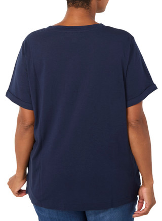 Thumbnail 2: Philosophy Plus Short Sleeve Embroidered Football Tee 