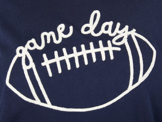 Thumbnail 3: Philosophy Plus Short Sleeve Embroidered Football Tee 