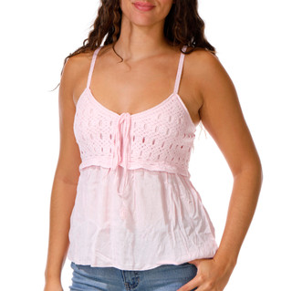 Thumbnail 1: Jolie & Joy Juniors Crochet Babydoll Tank Top 