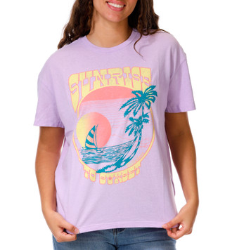 Thumbnail 1: BILLABONG Juniors Short Sleeve Sunrise to Sunset Graphic Tee 