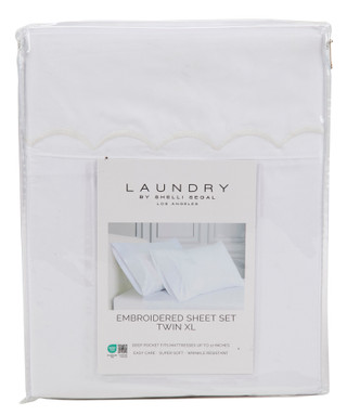 Thumbnail 1: Laundry Twin XL 3 Pc Embroidered Sheet Set 