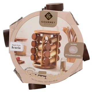 Thumbnail 1: GOURMET HOME PRODUCTS 16 Pc Revolving Spices Rack 