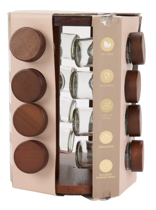 Thumbnail 2: GOURMET HOME PRODUCTS 16 Pc Revolving Spices Rack 