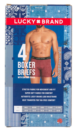 Thumbnail 2: Lucky Brand Men's 4 Pk Boxier Briefs 