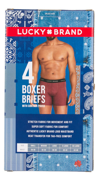 Thumbnail 2: Lucky Brand Men's 4 Pk Boxer Briefs 