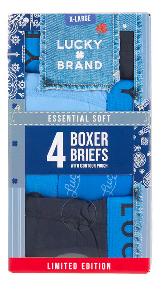 Thumbnail 1: Lucky Brand Men's 4 Pk Boxer Briefs 