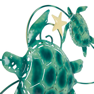 Thumbnail 2: TURTLE KING CORP 40x19 Coastal Turtle Metal Wall Accent  