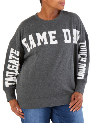 Thumbnail 1: Sable Sky Women's Plus Game Day Sweatshirt  
