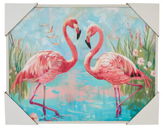 Thumbnail 1: Masterpiece Studios 22x28 Flamingo Wall Art  