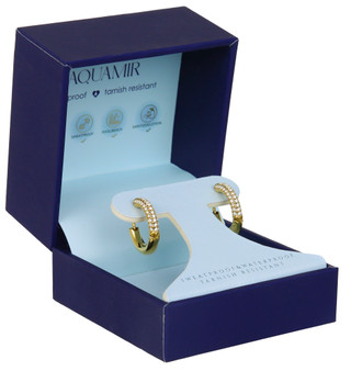 Thumbnail 2: AQUAMIR Studded Huggie Hoop Earrings  