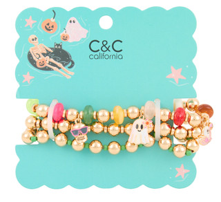 Thumbnail 1: C&C California 3 Layer Ghost Charm Bracelet 