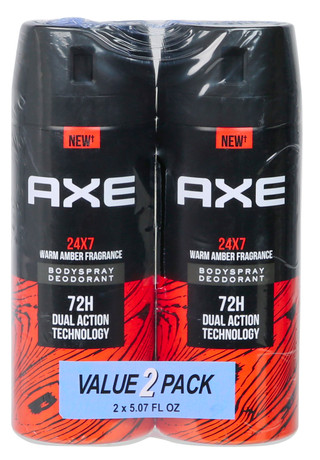 Thumbnail 1: Axe 2 Pk Warm Amber Scented Body Spray Deodorant  