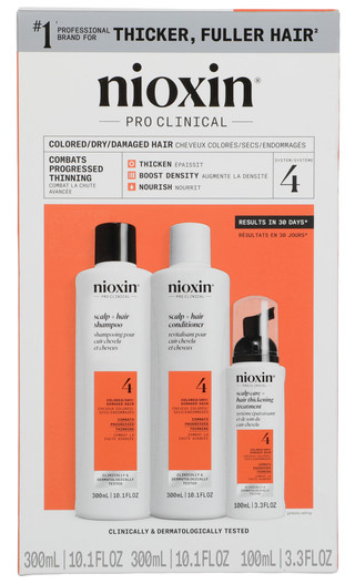 Thumbnail 1: Nioxin 3 Pk System 4 Colored, Dry & Damaged Hair System  