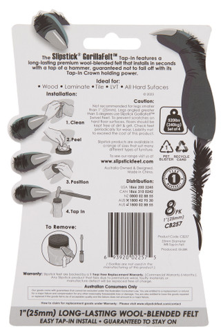 Thumbnail 2: GorillaFelt 8 Pk Wool Blended Felt Pads 