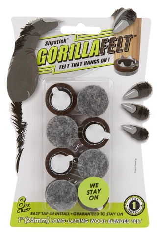 Thumbnail 1: GorillaFelt 8 Pk Wool Blended Felt Pads 