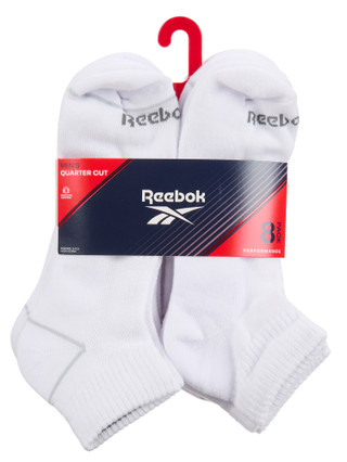 Thumbnail 1: Reebok Men's 8 Pk Quarter Cut Socks 