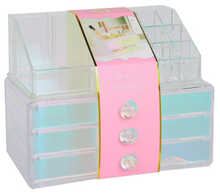 Thumbnail 1: YAFA Slotted 3 Drawer Beauty Organizer  