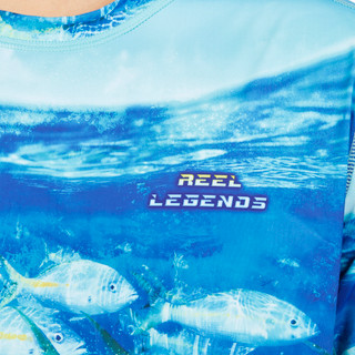 Thumbnail 3: REEL LEGENDS Men's Active Crew Shirt 