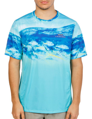 Thumbnail 1: REEL LEGENDS Men's Active Crew Shirt 