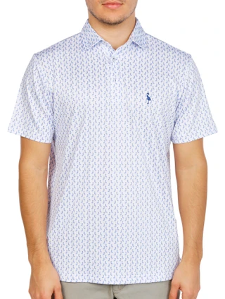 Thumbnail 1: Tailor Byrd Men's Printed Performance Polo 