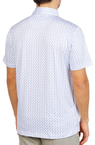 Thumbnail 3: Tailor Byrd Men's Printed Performance Polo 