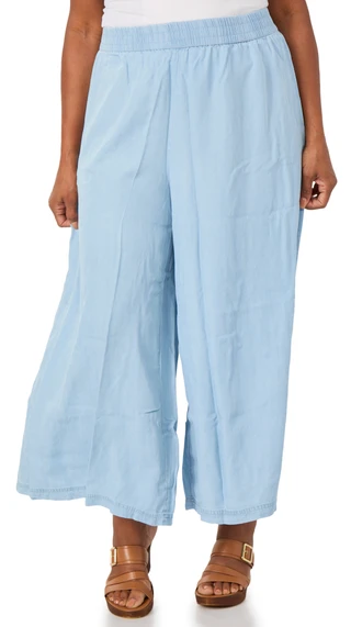 Thumbnail 1: Coral Bay Plus Lyocell Pull On Culotte Pants 