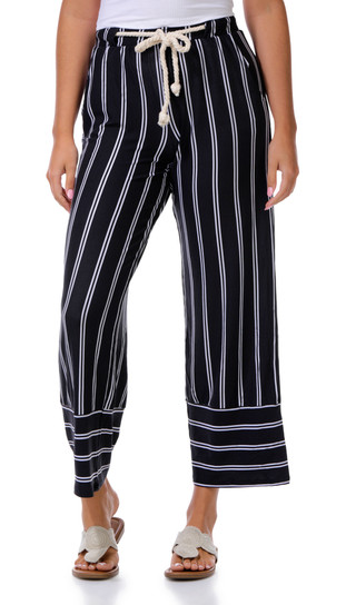 Thumbnail 1: Derek Heart Juniors Rope Belt Stripe Pants 