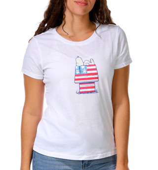 Thumbnail 1: Peanuts Juniors Americana Snoopy Graphic Tee 