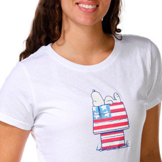 Thumbnail 3: Peanuts Juniors Americana Snoopy Graphic Tee 