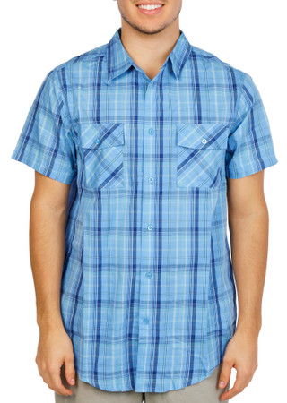 Thumbnail 1: Hallistatt Men's Button Down Plaid Shirt 