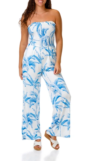 Thumbnail 1: Jolie & Joy Juniors Palm Print Jumpsuit 