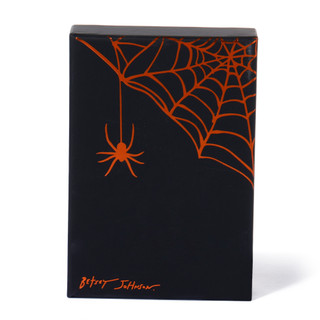 Thumbnail 2: Betsey Johnson Women's Halloween Spider Rhinestone Dangle Earrings 