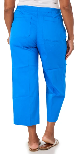 Thumbnail 2: Zac & Rachel Plus Wide Leg Patch Pocket Capris 