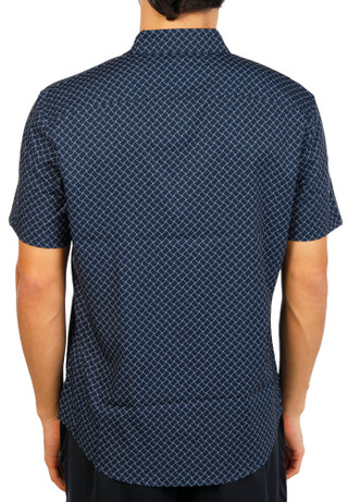 Thumbnail 2: Perry Ellis Men's Short Sleeve Button Down Printed Shirt 