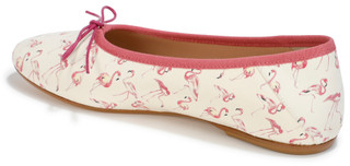 Thumbnail 3: JACK ROGERS Womens Italian Leather Flamingo Print Flats 