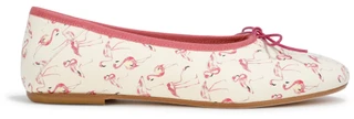 Thumbnail 5: JACK ROGERS Womens Italian Leather Flamingo Print Flats 