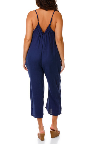 Thumbnail 3: DISCREET Juniors Sleeveless Wide Leg Jumpsuit 