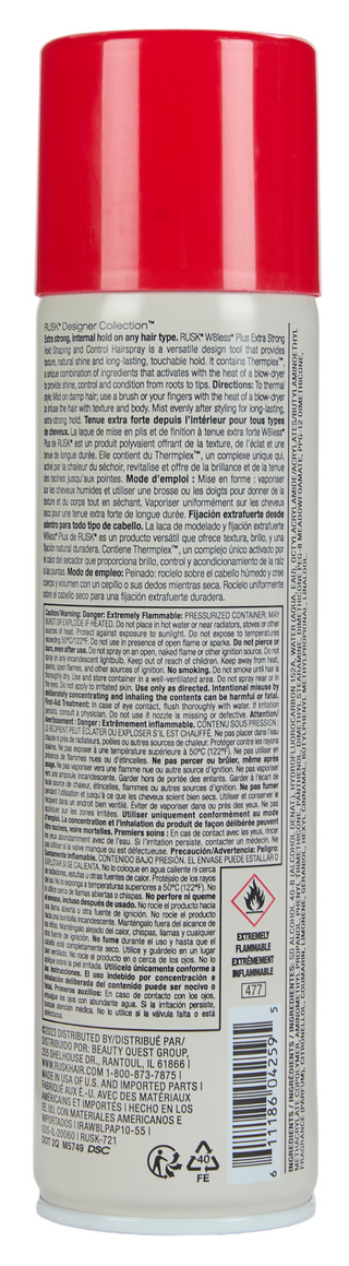 Thumbnail 2: Rusk W8less Plus Extra Strong Hold Hairspray - 10 oz 