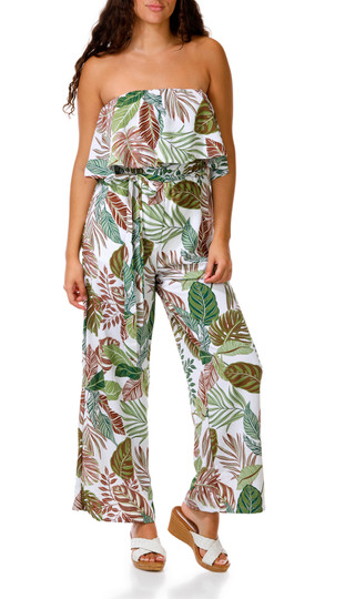 Thumbnail 1: Jolie & Joy Juniors Palm Print Jumpsuit 