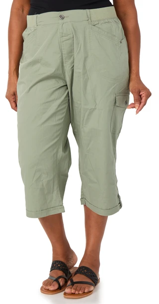 Thumbnail 1: Dash Plus Taylor Capri Pants w/ Elastic Waist 