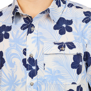 Thumbnail 2: AVALANCHE Men's Hawaiian Print Button Down Shirt 