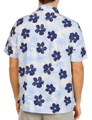 Thumbnail 3: AVALANCHE Men's Hawaiian Print Button Down Shirt 