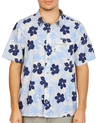 Thumbnail 1: AVALANCHE Men's Hawaiian Print Button Down Shirt 